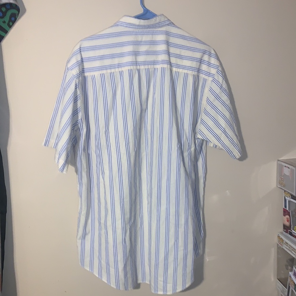 Ll Bean Vintage Seersucker Large Yellow/Purple Short … Gem